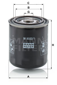 Hydrauliikkasuodatin, automaattivaihteisto MANN-FILTER W 9023/1