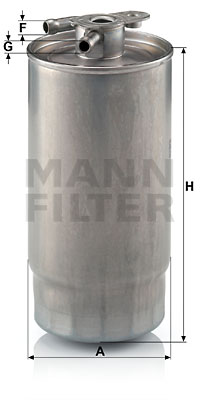 Polttoainesuodatin MANN-FILTER WK 841/1