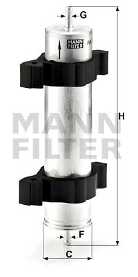 Polttoainesuodatin MANN-FILTER WK 521/2