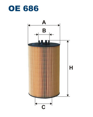 Öljynsuodatin FILTRON OE 686