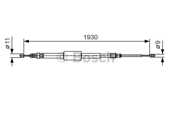 Käsijarruvaijeri BOSCH 1 987 482 011