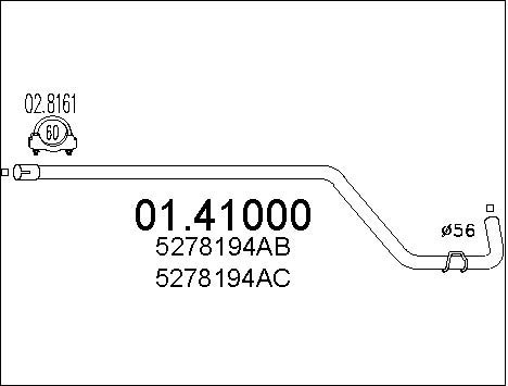 Pakoputki MTS 01.41000