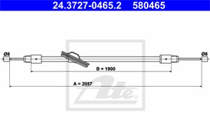 Vaijeri, käsijarru, Edessä, MERCEDES-BENZ, 204 420 14 85, A 204 420 14 85