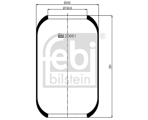 Metallipalje, ilmajousitus FEBI BILSTEIN 20661