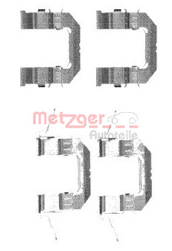 Tarvikesarja, jarrupala METZGER 109-1722