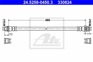 Jarruletku, Taka-akseli, vasen, NISSAN,OPEL,RENAULT,VAUXHALL, 44 15 858, 44230-00QAD, 77 01 059 963, 93183554