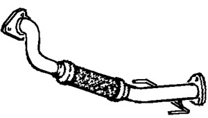 Pakoputki, Edessä, FORD GALAXY, SEAT ALHAMBRA, VW SHARAN, 1069523, 7M0252091AC, 7M0252091AH, 7M0252091AS, 7M0252091CA