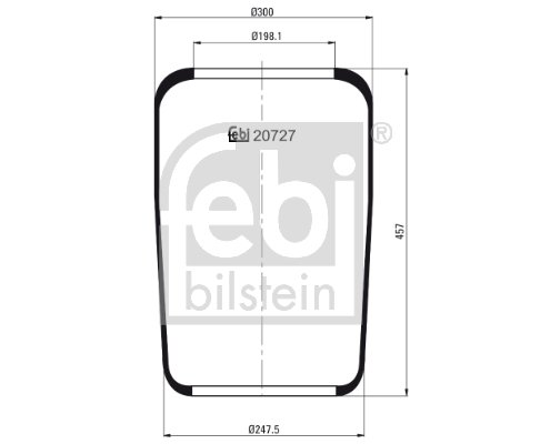 Metallipalje, ilmajousitus FEBI BILSTEIN 20727