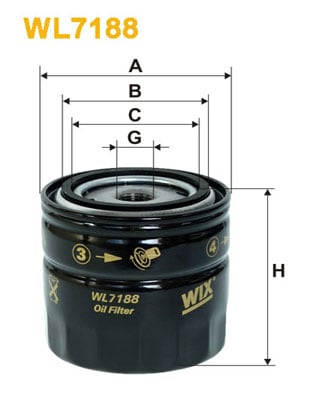 Öljynsuodatin WIX FILTERS WL7188