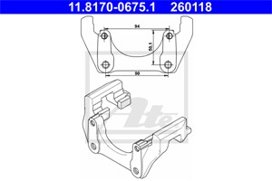 Pidike, jarrusatula, Taka-akseli, VOLVO XC90 I, 30665017, 8602902