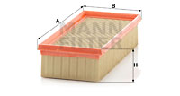 Ilmansuodatin MANN-FILTER C 2584