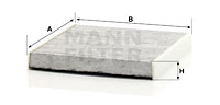 Raitisilmasuodatin MANN-FILTER CUK 26 009