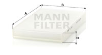 Raitisilmasuodatin MANN-FILTER CU 3192