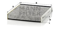 Raitisilmasuodatin MANN-FILTER CUK 2240