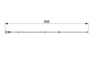 Kulumisenilmaisin, jarrupala, Etuakseli, OPEL SIGNUM Halvkombi, VECTRA C, VECTRA C GTS, VECTRA C Kombi, 24 427 919, 24427919, 62 38 230,