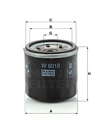 Öljynsuodatin MANN-FILTER W 6018