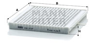 Raitisilmasuodatin MANN-FILTER CUK 2137