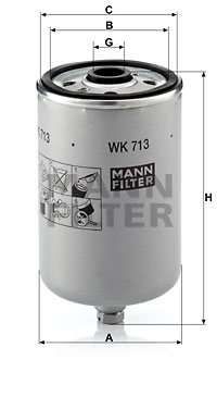 Polttoainesuodatin MANN-FILTER WK 713
