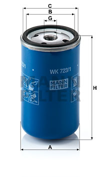 Polttoainesuodatin MANN-FILTER WK 723/1
