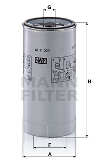 Polttoainesuodatin MANN-FILTER WK 11 023 z