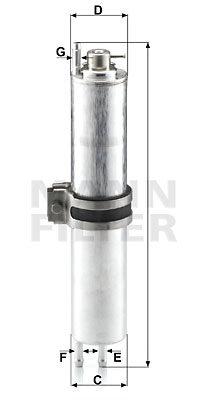 Polttoainesuodatin MANN-FILTER WK 532/2