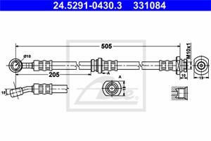 Jarruletku, Etuakseli, OPEL AGILA, SUBARU JUSTY III, SUZUKI IGNIS II, WAGON R Halvkombi, WAGON R+ Halvkombi, VAUXHALL AGILA Mk I, 47 00