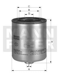Polttoainesuodatin MANN-FILTER WK 9048 x