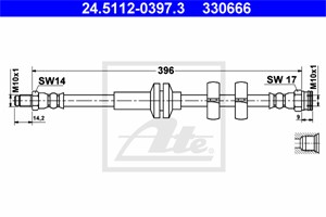 Jarruletku, Etuakseli, ALFA ROMEO 147, 156, 156 Sportwagon, GT, 46474539