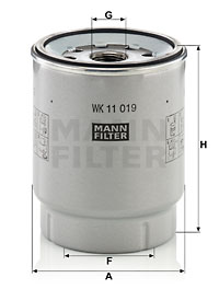 Polttoainesuodatin MANN-FILTER WK 11 019 z