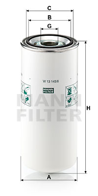 Öljynsuodatin MANN-FILTER W 13 145/6