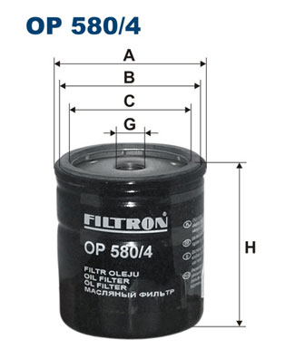Öljynsuodatin FILTRON OP 580/4