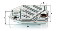 Hydrauliikkasuodatin, automaattivaihteisto MANN-FILTER H 1914/1 KIT