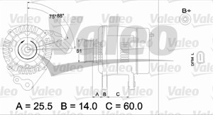 Laturi, SEAT,SKODA,VW, 037903025G, 037903025N, 37903025G, 37903025N