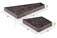 Raitisilmasuodatin MANN-FILTER CUK 35 000-2