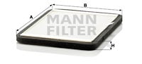Raitisilmasuodatin MANN-FILTER CUK 2424