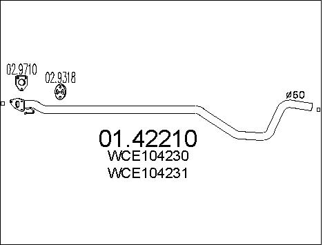 Pakoputki MTS 01.42210