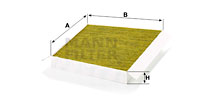 Raitisilmasuodatin MANN-FILTER FP 3461/1