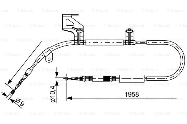 Käsijarruvaijeri BOSCH 1 987 477 603