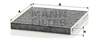 Raitisilmasuodatin MANN-FILTER CUK 18 002