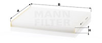 Raitisilmasuodatin MANN-FILTER CU 26 017