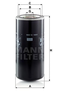 Polttoainesuodatin MANN-FILTER WDK 13 145/2