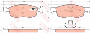 Jarrupalasarja, levyjarru, Etuakseli, FIAT DOBLO Minibus, minivan, DOBLO Skåp/stor limousine, 71770964, 77362205, 77363496