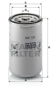 Polttoainesuodatin MANN-FILTER WK 724