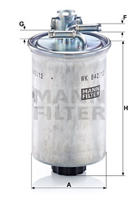 Polttoainesuodatin MANN-FILTER WK 842/12 x