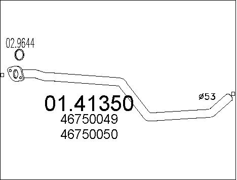 Pakoputki MTS 01.41350