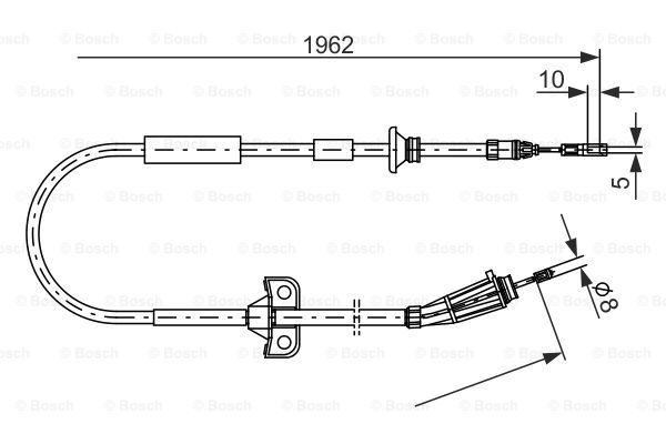Käsijarruvaijeri BOSCH 1 987 477 941