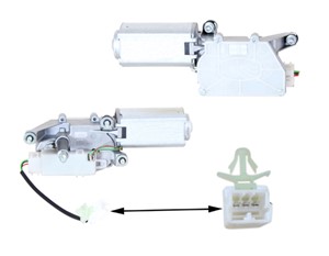 Pyyhkijän moottori, Takana, FIAT DOBLO Minibus, minivan, DOBLO Skåp/stor limousine, 0000046752976, 51757281