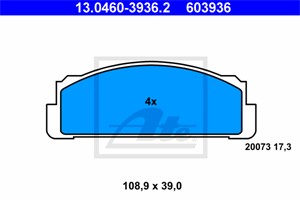 Jarrupalasarja, levyjarru, Etuakseli, FIAT,LANCIA,SEAT, 4296669, 4341534, 4434816, 5888149, 5888154, 5889225, 5951897, 790605
