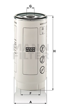 Polttoainesuodatin MANN-FILTER PL 420/7 x