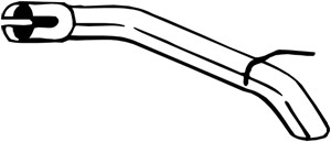 Pakoputki, Takana, OPEL ASTRA J, ASTRA J GTC, VAUXHALL ASTRA Mk VI, 13329582, 885460